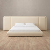 Performance Leather Cream — Extended Headboard