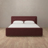 Linen Blend Burgundy — Standard