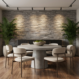 Haku 3D Wood Wall Panel - Brown/Grey Tones (Set of 4 or 12)