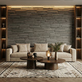 Riko 3D Wood Wall Panel - Grey Tones (Set of 4 or 12)