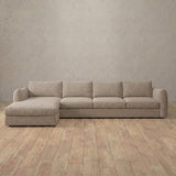 Boucle::4 Seater- Right Facing with Chaise  Product Gallery  Taupe Boucle [grid:3:BCL]