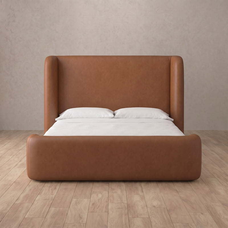 Brooks Bed — Performance Leather Cognac