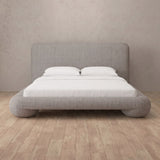 Linen Blend Pewter — Full Height Headboard