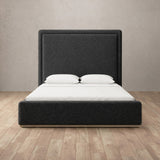 Boucle Smoke — Full Height Headboard