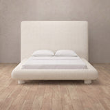 Linen Blend Off White — Full Height Headboard