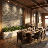 Haku 3D Wood Wall Panel - Brown/Grey Tones (Set of 4 or 12)