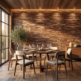 Haku 3D Wood Wall Panel - Brown/Grey Tones (Set of 4 or 12)