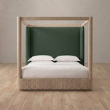 Linen Blend Forest Green — Canopy