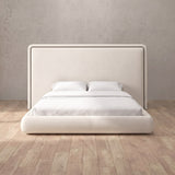 Performance Leather Off White — Full Height Headboard