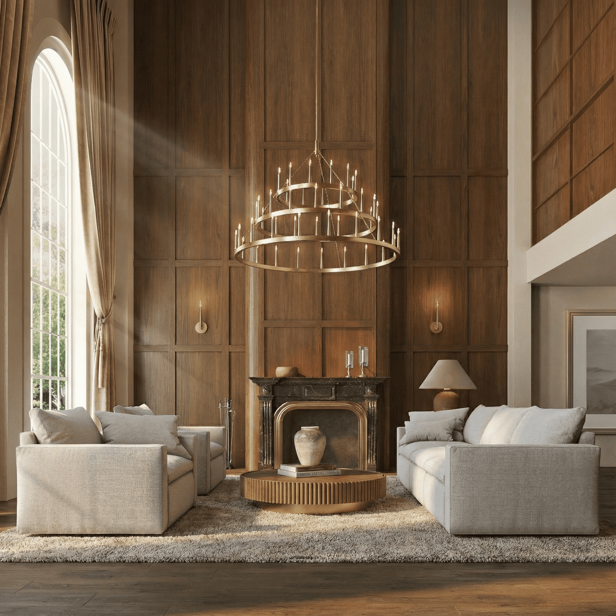 Lineage Three-Tier Chandelier — lifestyle