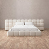 Boucle Off White — Extended Headboard