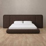 Linen Blend Espresso — Extended Headboard