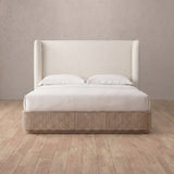 Linen Blend Off White — Full Height Headboard