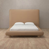 Performance Leather Latte — Full Height Headboard