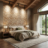 Cubbyhole Wood Mosaic Wall Panel