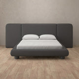 Performance Leather Smoke — Extended Headboard