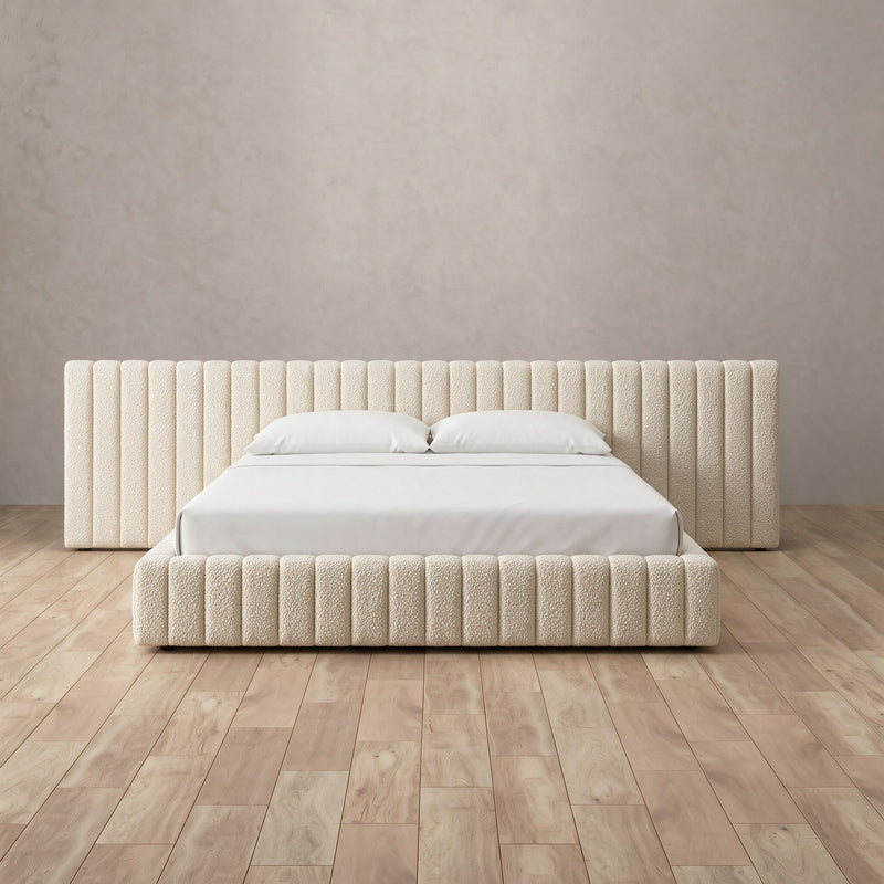 Camden Bed — Boucle Cream