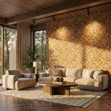 Cubbyhole Wood Mosaic Wall Panel