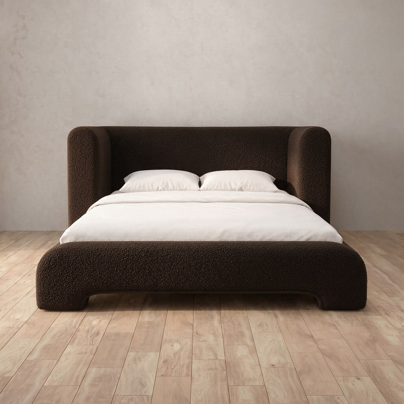 Hudson Bed — Boucle Espresso