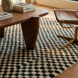 Checkered Shag Moroccan Rug