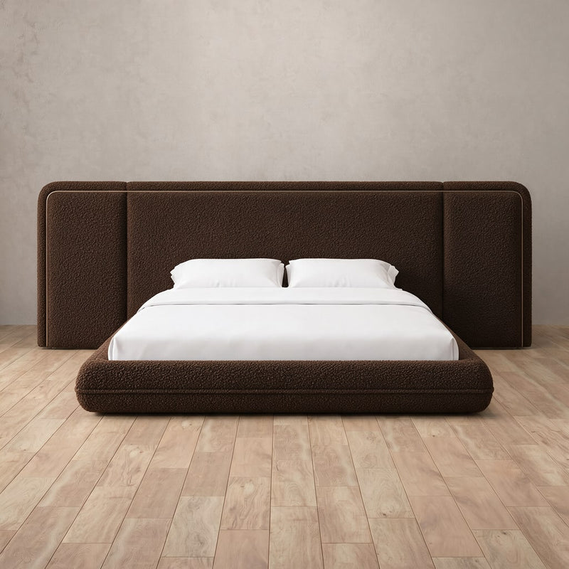 Porter Bed — Boucle Espresso