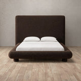 Boucle Espresso — Full Height Headboard