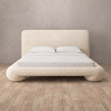 Linen Blend Cream — Full Height Headboard