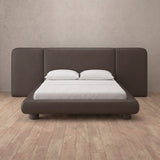 Performance Leather Truffle — Extended Headboard