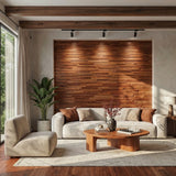 Hori 3D Wood Wall Panel - Brown Tones (Set of 4 or 12)