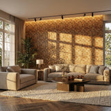 Cubbyhole Wood Mosaic Wall Panel