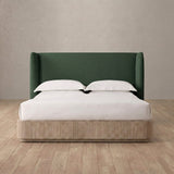 Linen Blend Forest Green — Standard