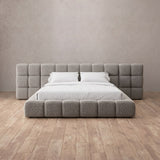 Boucle Pewter — Extended Headboard