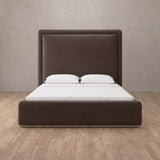 Performance Leather Espresso — Full Height Headboard