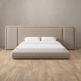 Boucle Taupe — Extended Headboard