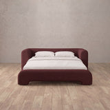 Linen Blend Burgundy — Standard