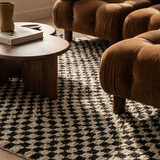 Checkered Shag Moroccan Rug
