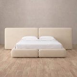 Performance Leather Linen — Extended Headboard