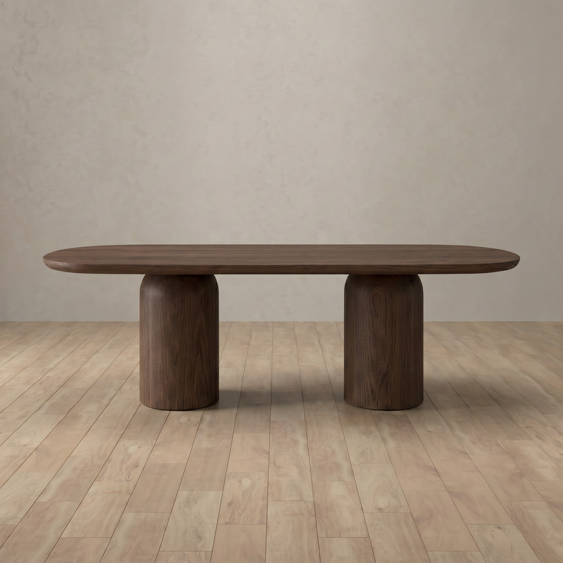 Adler Dining Table — Dark Walnut
