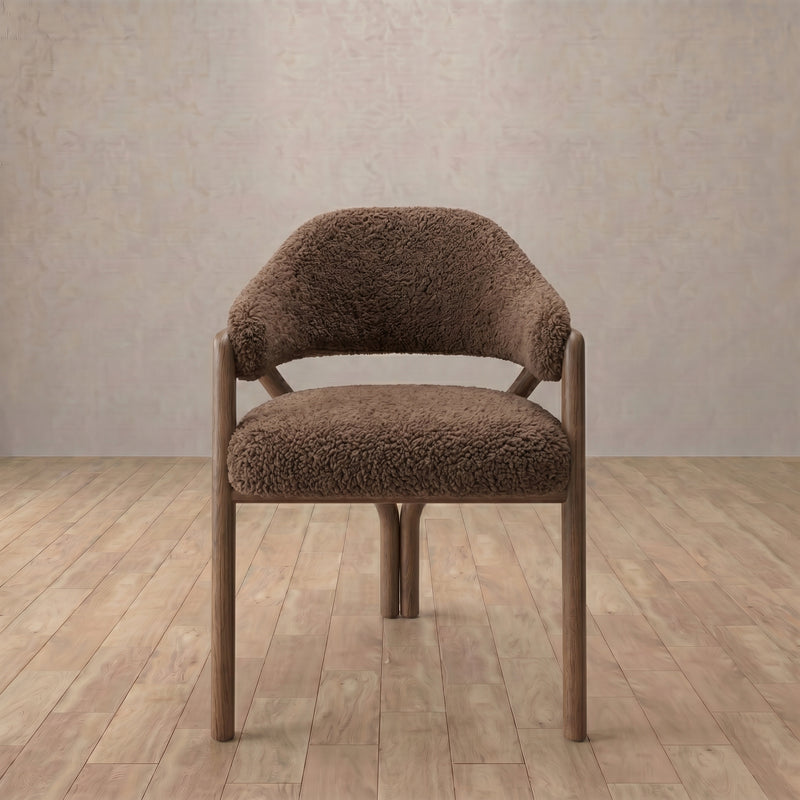 Shearling::Saddle::Walnut 6:SHR