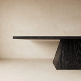 Alexa Black Wooden Dining Table