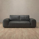 Top Grain Leather::American Leather Sofa 2 Seater Charcoal Top Grain Leather [grid:7:TGL]