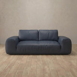 Top Grain Leather::American Leather Sofa 2 Seater InkBlue Top Grain Leather