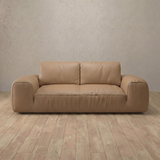 Top Grain Leather::American Leather Sofa 2 Seater Latte Top Grain Leather
