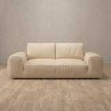 Top Grain Leather::American Leather Sofa 2 Seater Linen Top Grain Leather [grid:2:TGL]