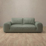 Top Grain Leather::American Leather Sofa 2 Seater Sage Top Grain Leather