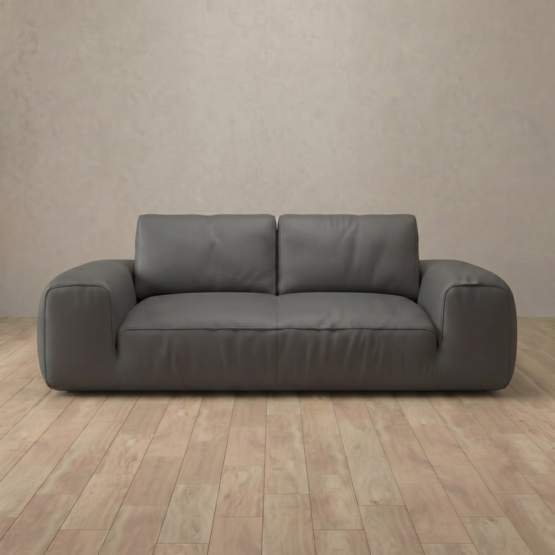 American Leather Sofa Loveseat (71") — Smoke
