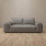 Top Grain Leather::American Leather Sofa 2 Seater Stone Top Grain Leather