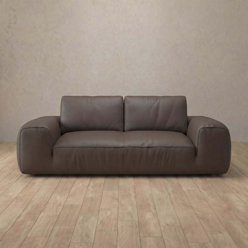 American Leather Sofa Loveseat (71") — Truffle
