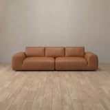 Top Grain Leather::American Leather Sofa 3 Seater Cognac Top Grain Leather [grid:4:TGL]