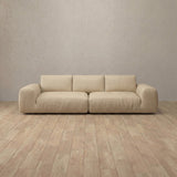 Top Grain Leather::American Leather Sofa 3 Seater Linen Top Grain Leather [grid:2:TGL]